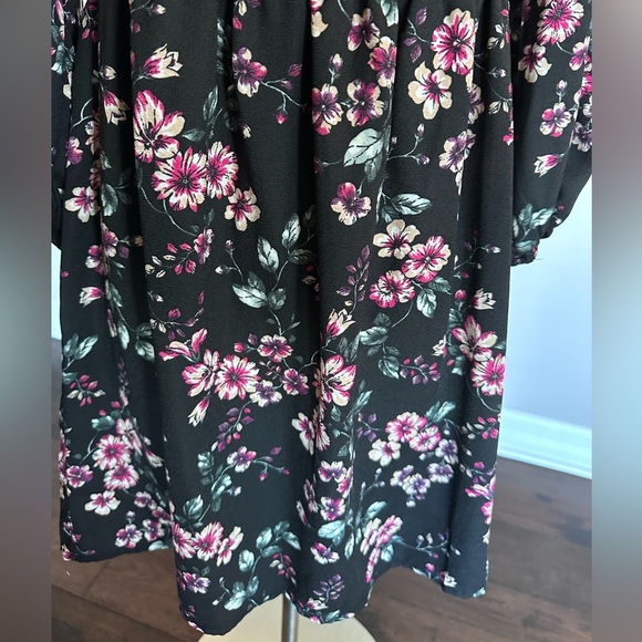 NWTs Xhilaration Baby Doll Floral Dress: Goth Punk Skater GrungeCore 90s Vibe - Picture 5 of 10